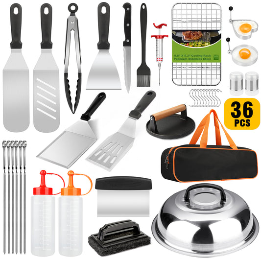 36-Piece Griddle Accessories for Blackstone - BBQ Grill Accessories - Flat Top Grill