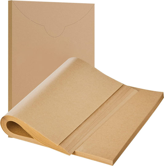 200 Pcs Parchment Paper Baking Sheets, 12x16 Inches Non-Stick Precut Baking Parchment, for Baking Grilling Air Fryer Steaming Bread Cup Cake Cookie and More (Unbleached)