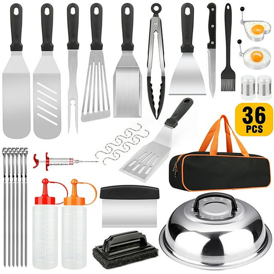 Mibote 36-Piece Griddle Accessories for Blackstone - BBQ Grill Accessories - Flat Top Grill