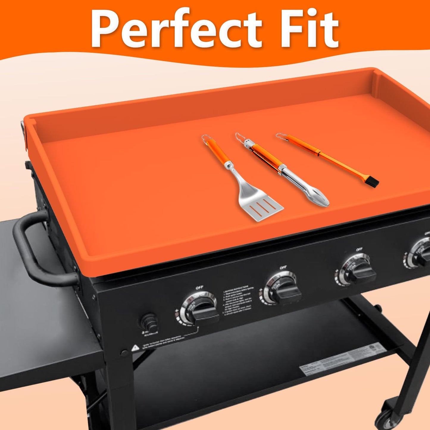 Griddle Cover Mat for Blackstone 36 Inch Griddle Accessories - Full Wrap-Around Protection Silicone Mat